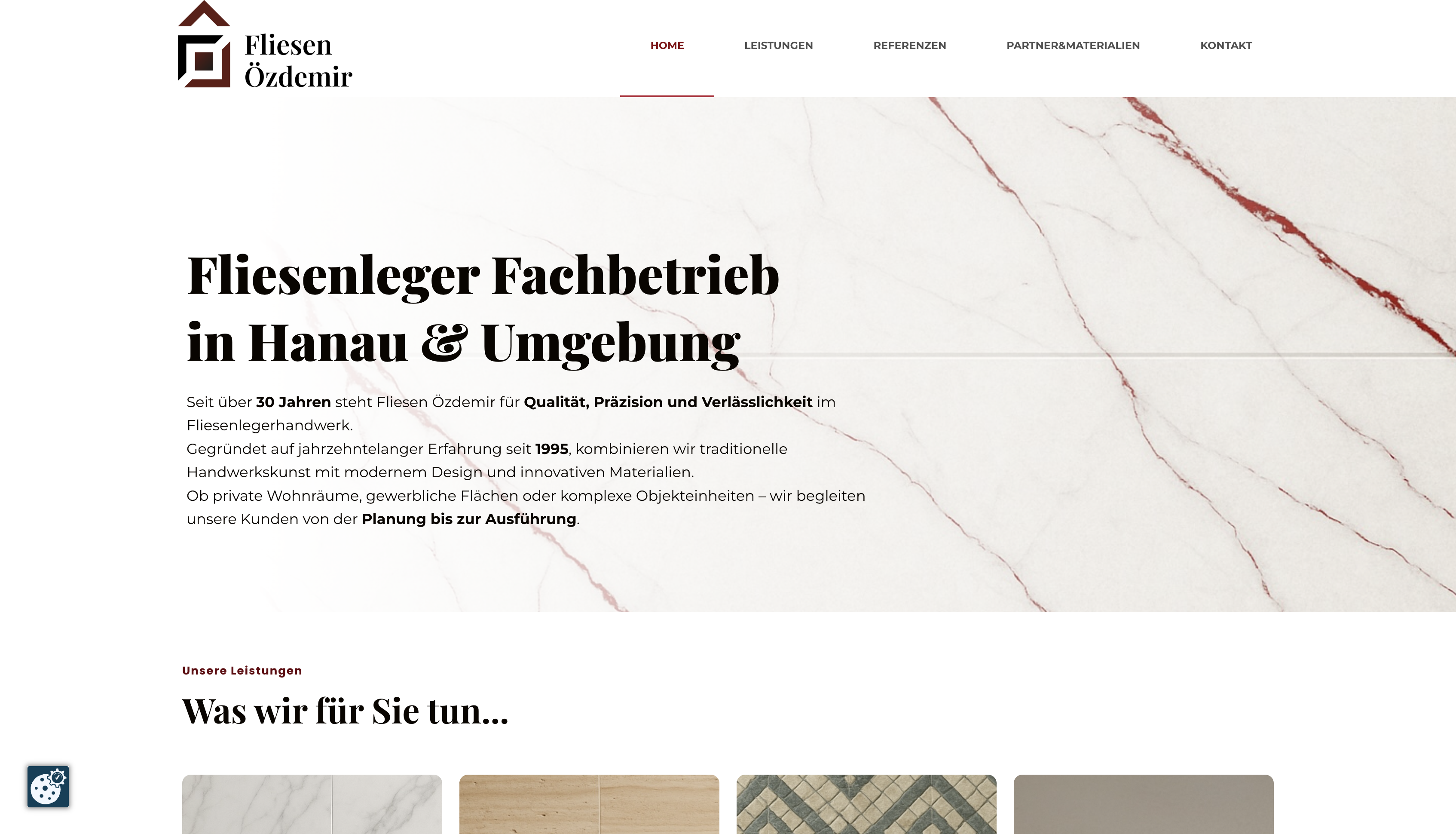 Fliesen OZ Onepager